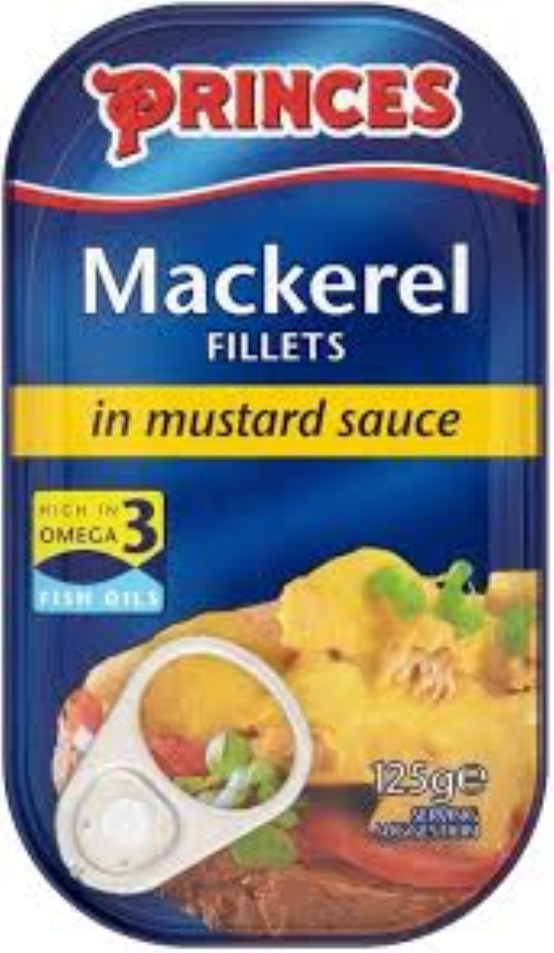 PRINCES MACKEREL FILLETS IN MUSTARD SAUCE 125G